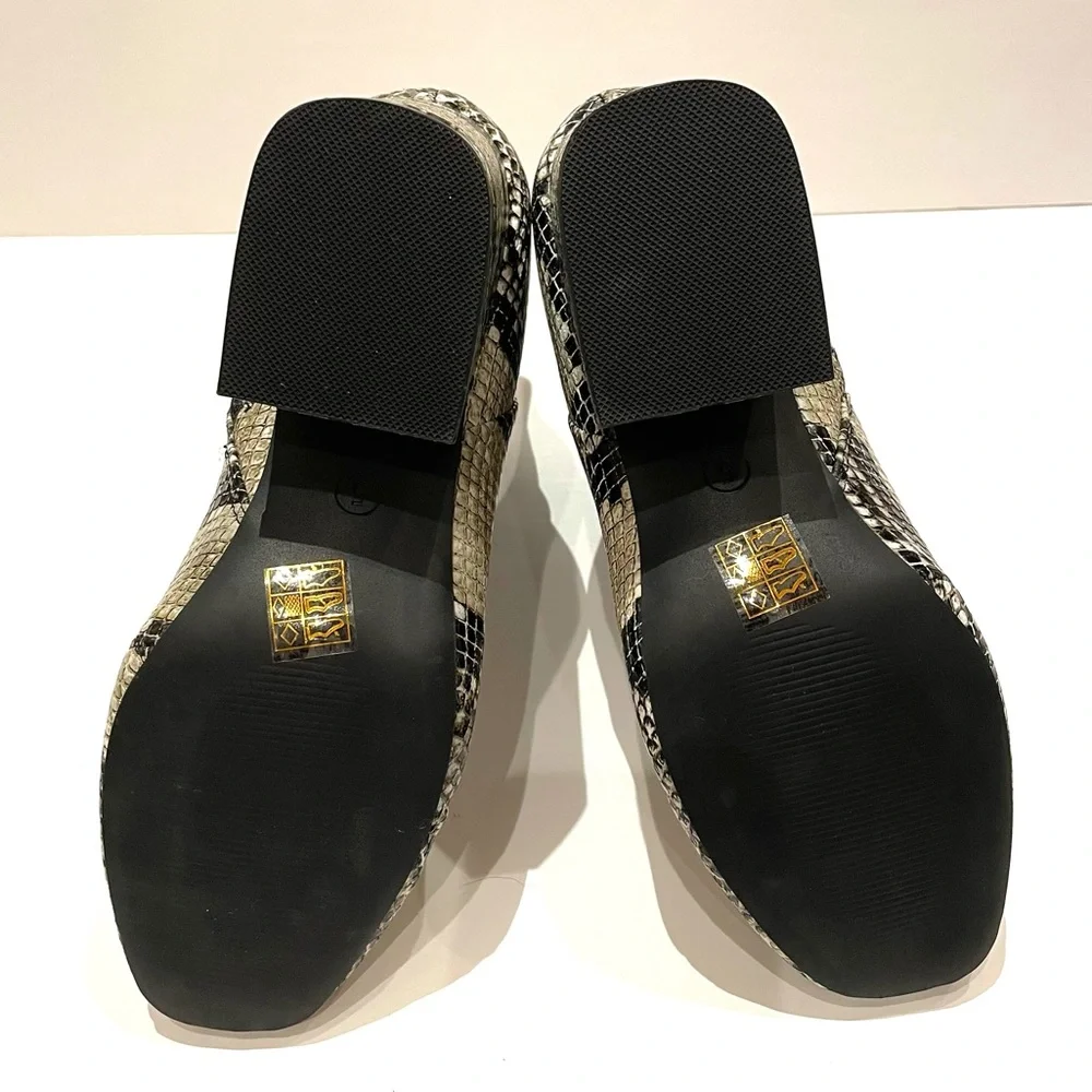 SOSO Faux Snake Skin Ankle Booties - Picture 4 of 9